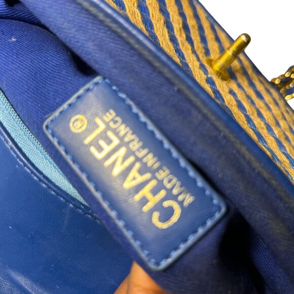 Chanel Small Raffia and Jute Urban Jungle Single Flap - Picture 5 of 9